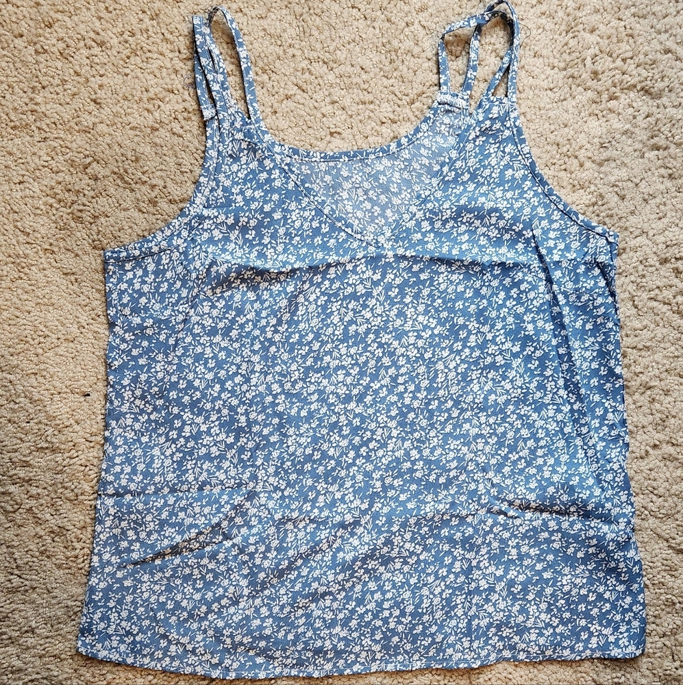 Shein Floral Blue Women's Top